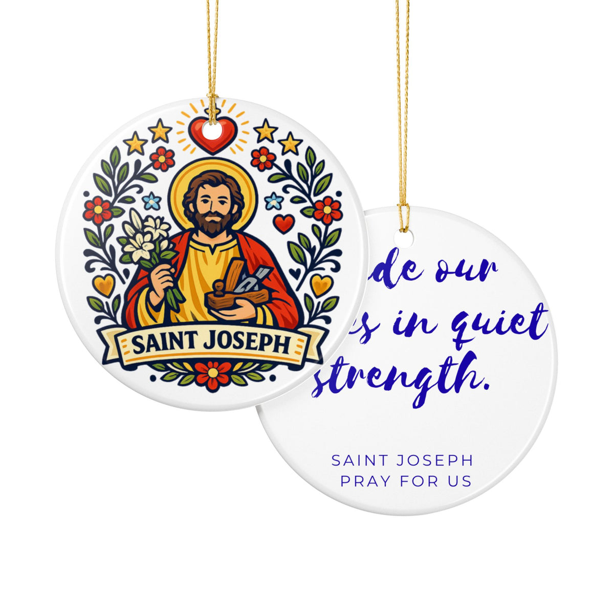 St. Joseph Catholic Christmas Ornament