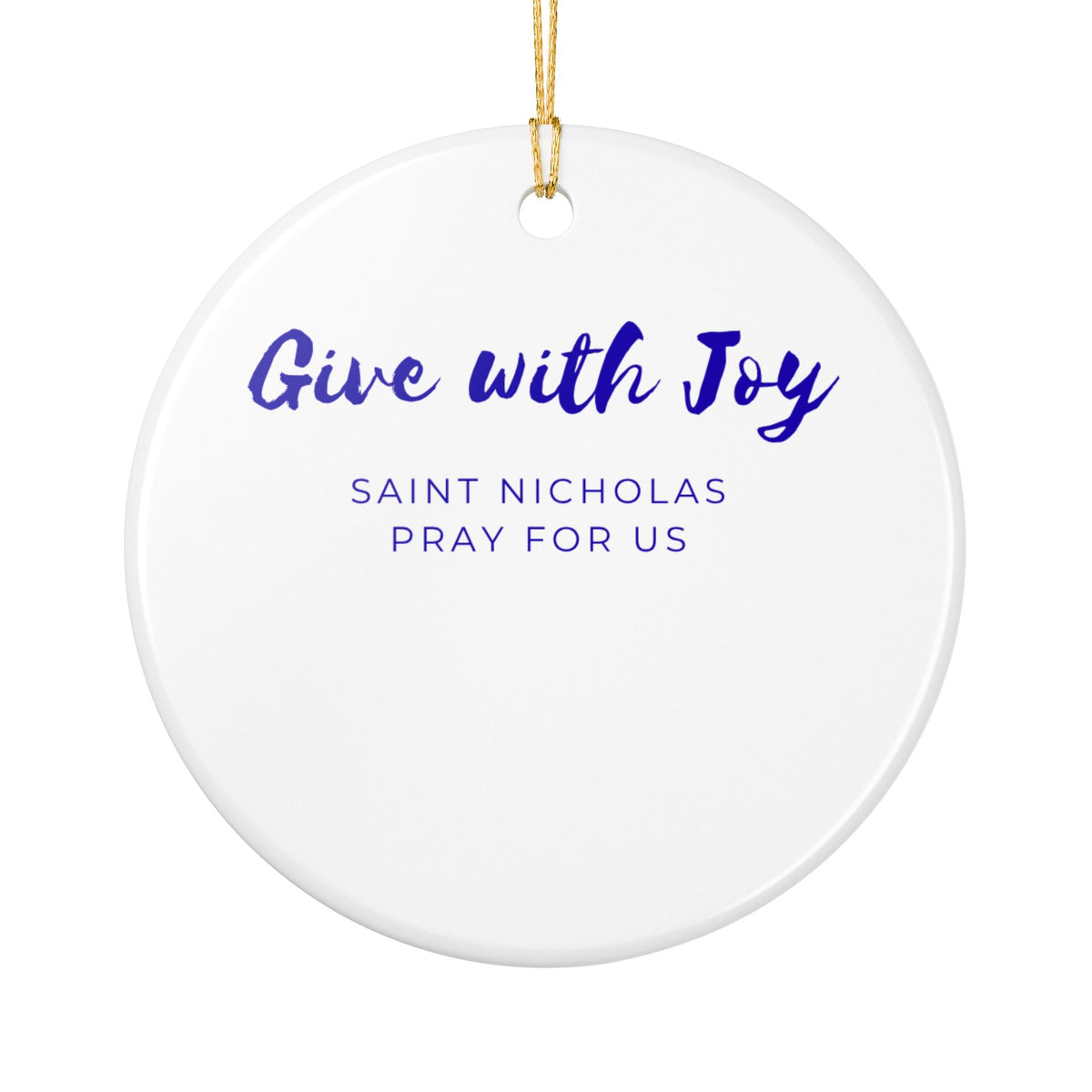 St. Nicholas Catholic Christmas Ornament