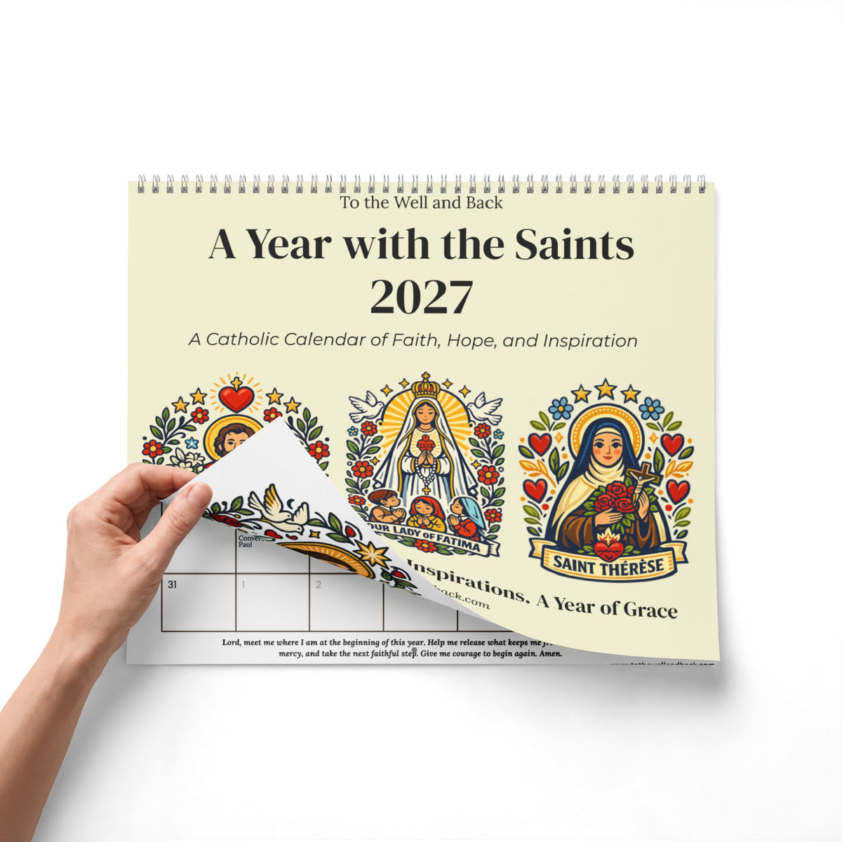 A Year with the Saints 2027 | Catholic Wall Calendar