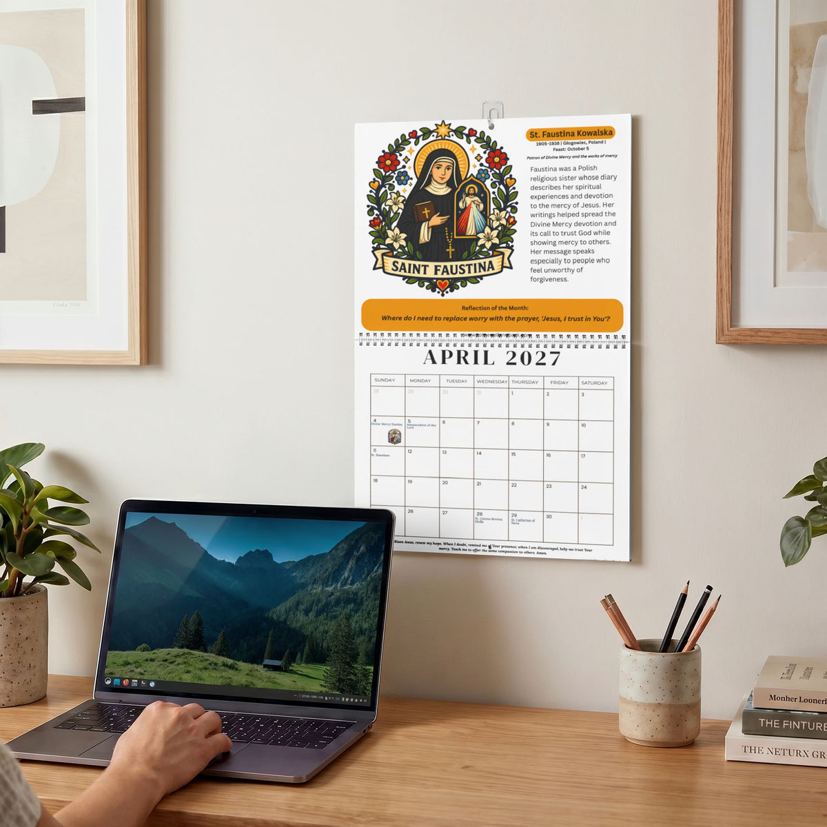 A Year with the Saints 2027 | Catholic Wall Calendar